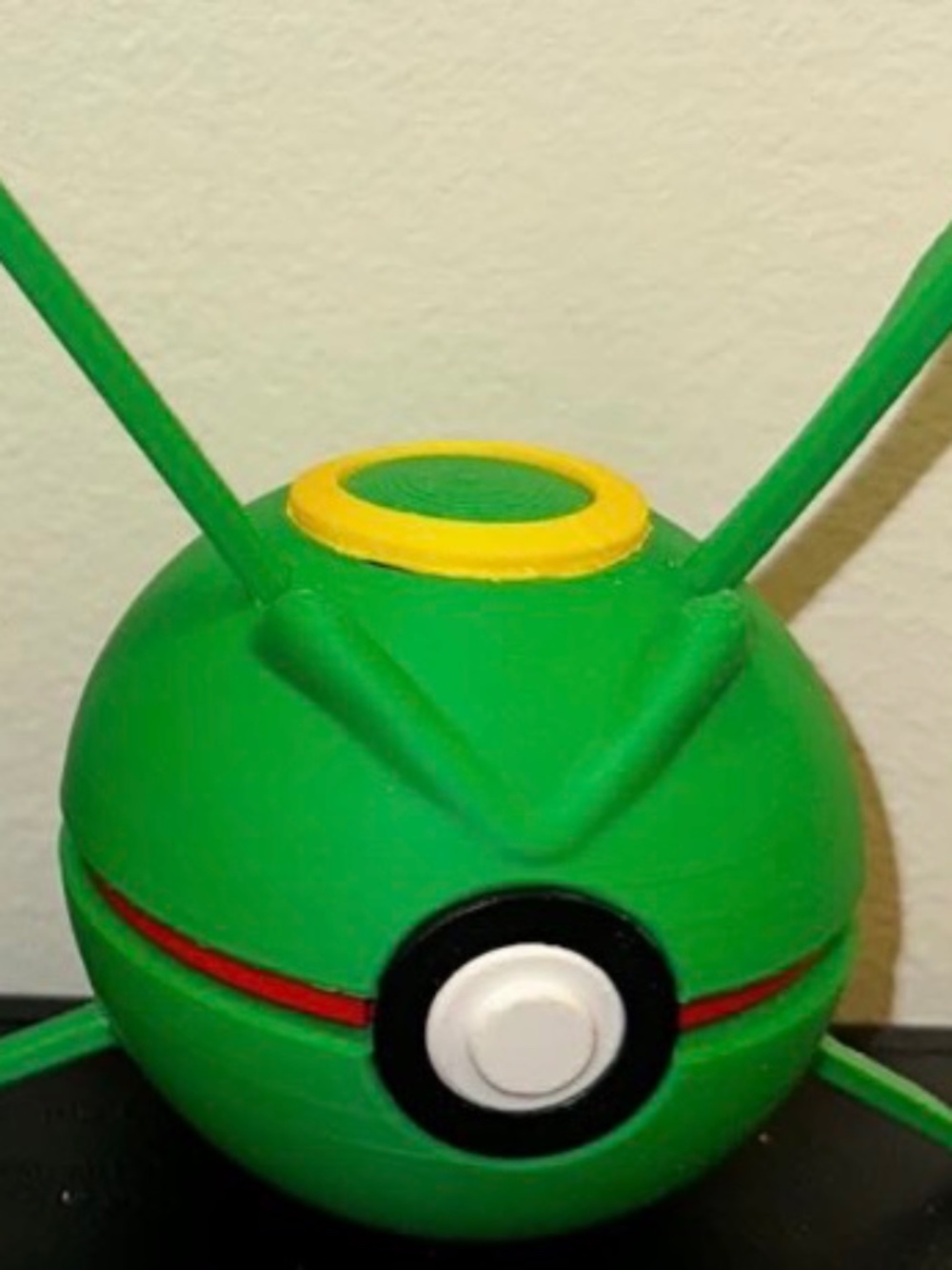 Green Sky Dragon Ball Display – 3D Printed Emerald Serpent Sphere